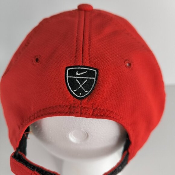 Nike Golf Tour Legacy Tennis Preppy Ferrari Red Strapback Hat Cap - Picture 5 of 7